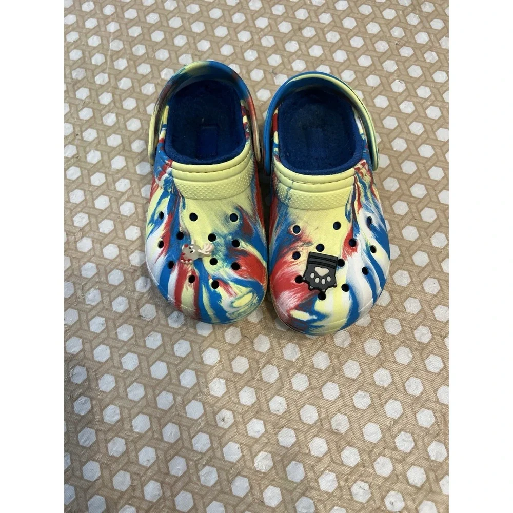 Crocs Fur  Clog‎ Sandals Unisex Little Kids Child Size C 12
